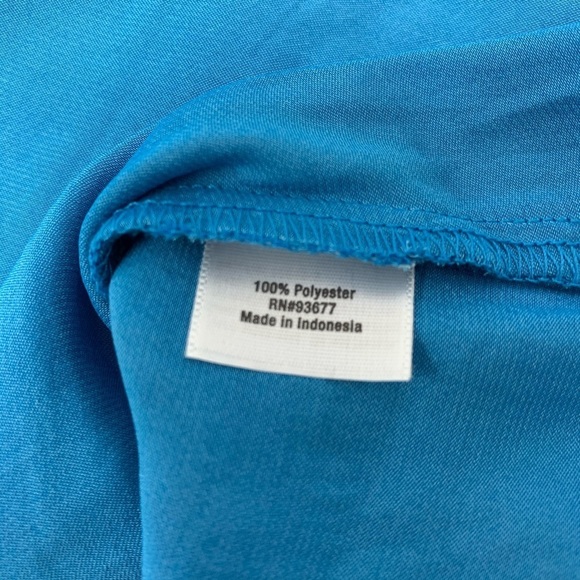 NWT a.n.a. top Blue with Beaded neckline - Picture 7 of 7